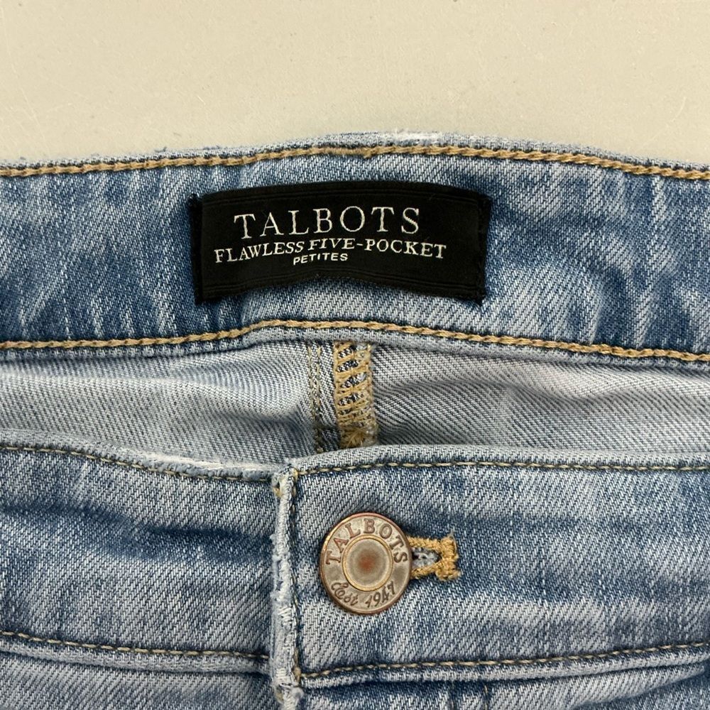 Talbots Flawless Five Pocket Slim Ankle Jeans Size 14P - Picture 4 of 8
